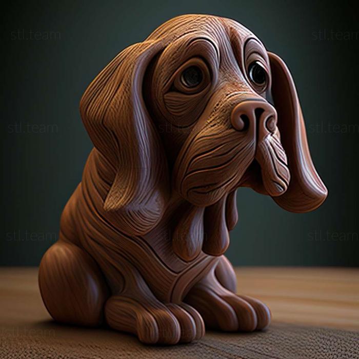 3D model Sharpey dog (STL)